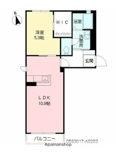 ソルシエロ【203号室】の間取り