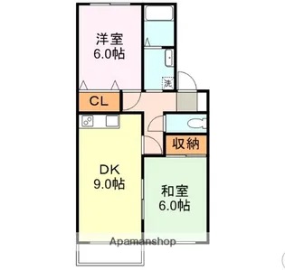 コンフォールかわの【101号室】の間取り
