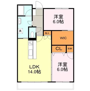 サンロード椎迫【602号室】の間取り