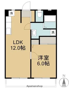 TONEビル【405号室】の間取り