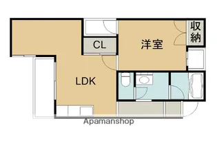 ユニバビルⅡ【403号室】の間取り