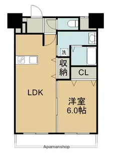 JETタワーズ ベイサイド【8階】の間取り
