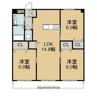 プランドール6番館【403号室】の間取り