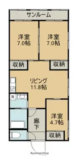 第3阿部ビル【201号室】の間取り