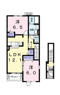 ミルト・フリーデⅠ【2階】の間取り