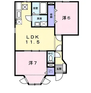 エスポアール Ⅲ【1階】の間取り