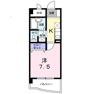 CITY LIFE KAKU【4階】の間取り