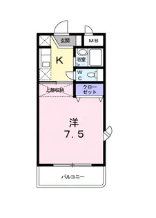 レジデンス由布【4階】の間取り