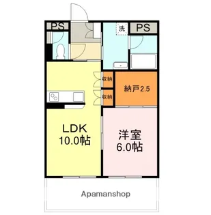 パステル五番館【102号室】の間取り