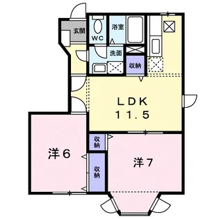 ヴェルジュ.S1【1階】の間取り