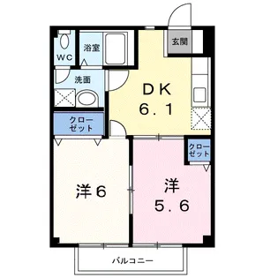 ボヌール・みき【103号室】の間取り