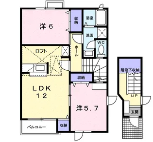 EVERGREEN【2階】の間取り