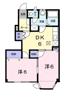 チャレロ21三番館D棟【1階】の間取り