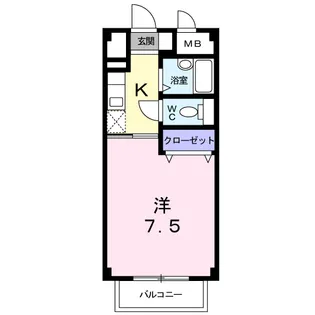 アクシスⅡ【1階】の間取り