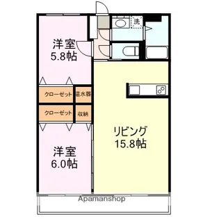 プレミアム五番館【1階】の間取り