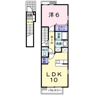 アビエテルノⅡ【2階】の間取り