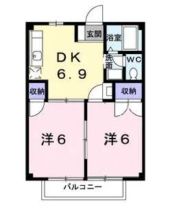 ファミーユA【2階】の間取り