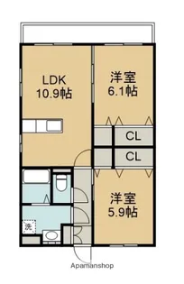 はなみずきⅡ番館【1階】の間取り
