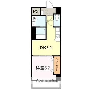 ラ シャンスKANAIKE【6階】の間取り