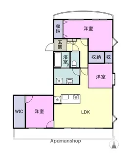 リルームス高城駅前【301号室】の間取り