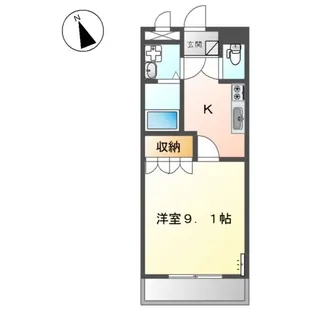 グロアシード【1階】の間取り