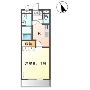 アンド ・ ユー大道【2階】の間取り