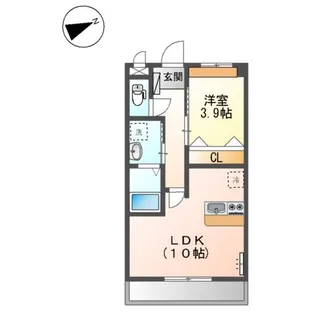 ラヴィータ【00203号室】の間取り
