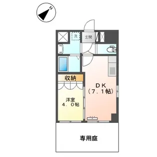 ラ・セゾン・クレール駅南【1階】の間取り