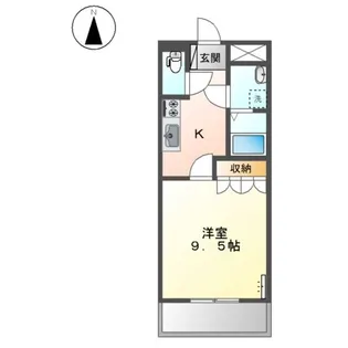 グランディール青崎【2階】の間取り