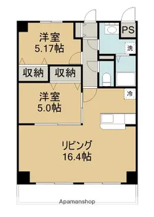 WINDOM住吉【401号室】の間取り