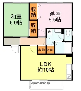 サニーハウス下郡【101号室】の間取り