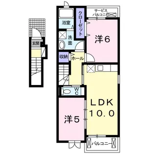 フェリーチェ・ルミナス【2階】の間取り