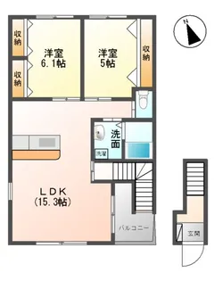 トゥインクル・ソレイユ【2階】の間取り