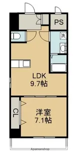 ソラテリエ春木【5階】の間取り