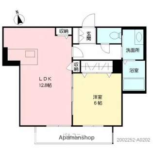 フェリクオーレ【202号室】の間取り
