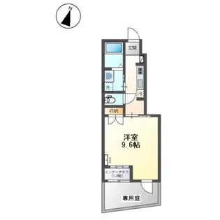 ル・ジャルダン華【1階】の間取り