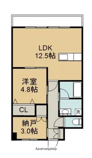 VIRA HISHIMOTO【303号室】の間取り