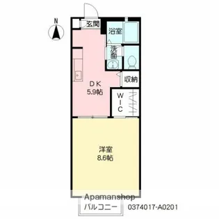 Fコート萩原【2階】の間取り