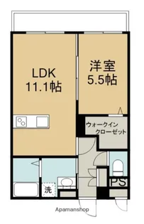 コントレイル鶴崎【1階】の間取り