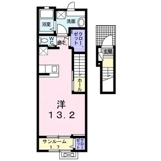 ミニョンガーデンⅢ【2階】の間取り