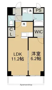 WINDOM亀川駅前【503号室】の間取り