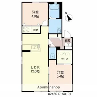 スカイパーク横尾A【1階】の間取り