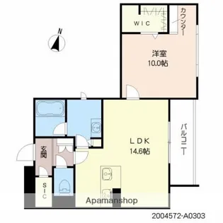 SHAMAISON RYUJU【303号室】の間取り