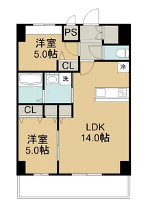 インスパイア弁天【702号室】の間取り