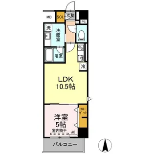 リモナーデ府内【7階】の間取り