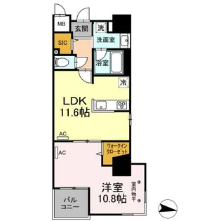 PARK AVENUE EAST【5階】の間取り