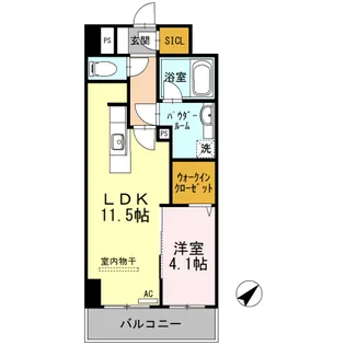 アルカーサル大道【1階】の間取り