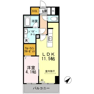 アルカーサル大道【5階】の間取り