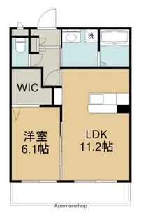 ロゼア鶴崎WEST【4階】の間取り