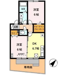 クレールメゾン D【1階】の間取り
